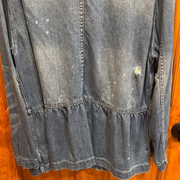 Women’s Democracy Distressed Denim Jacket - Picture 7 of 7